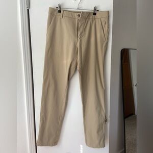 Lululemon Men's Tan Athletic/Golf Slim Pants